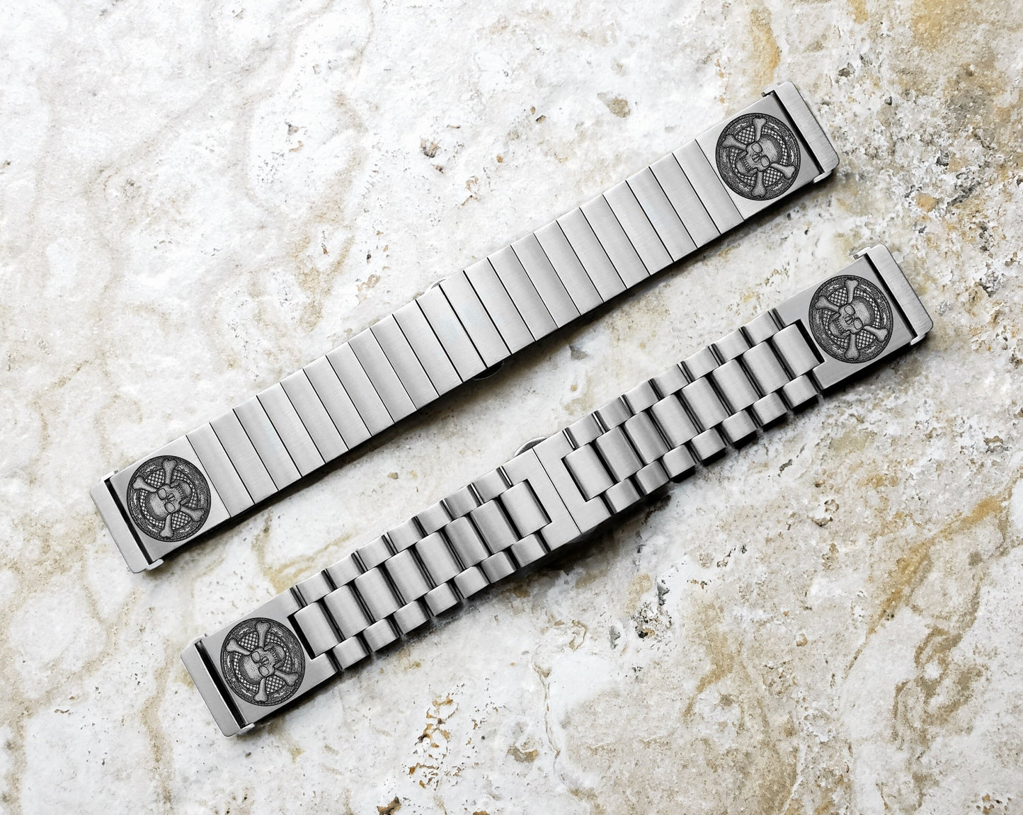 Engraved Watch Band Compatible with Fitbit Versa Lite 2 3 4 and Sense 2 Smartwatches Silver Color Stainless Steel Bracelet Strap SC3