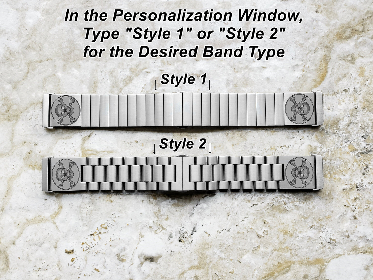 Engraved Watch Band Compatible with Fitbit Versa Lite 2 3 4 and Sense 2 Smartwatches Silver Color Stainless Steel Bracelet Strap SC2
