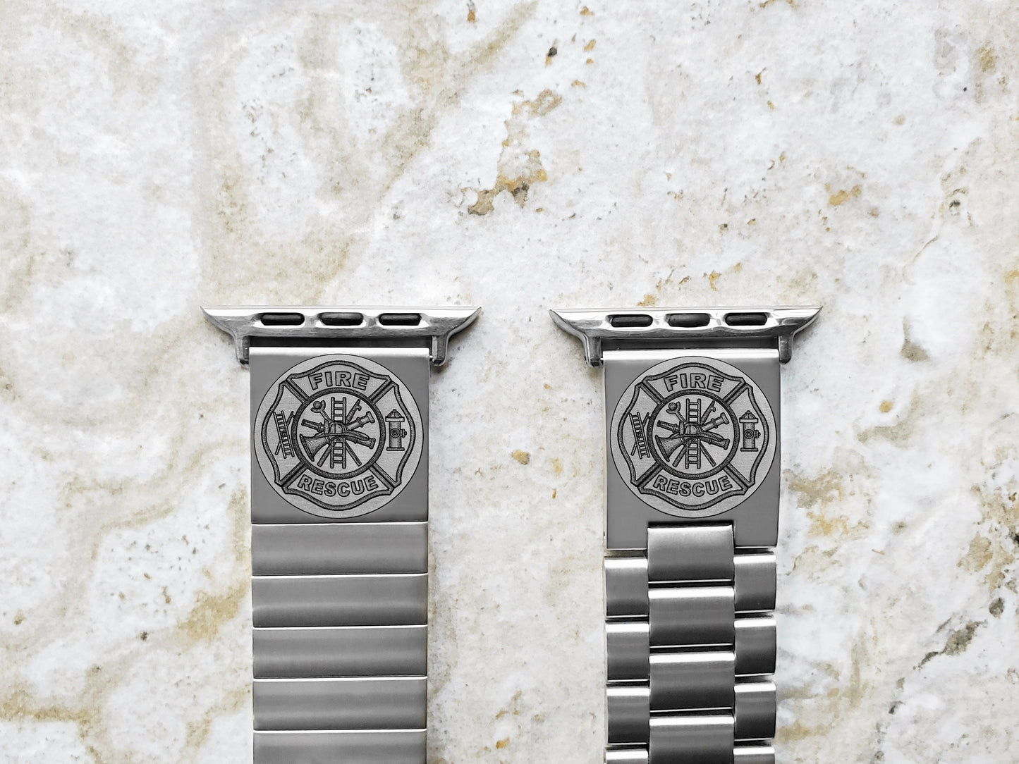 Engraved Watch Band Compatible with Apple iWatch Ultra 2 9 8 7 SE 6 5 4 3 2 1 Case 38mm 40mm 41mm 42mm 44mm 45mm 49mm St Steel Strap F1