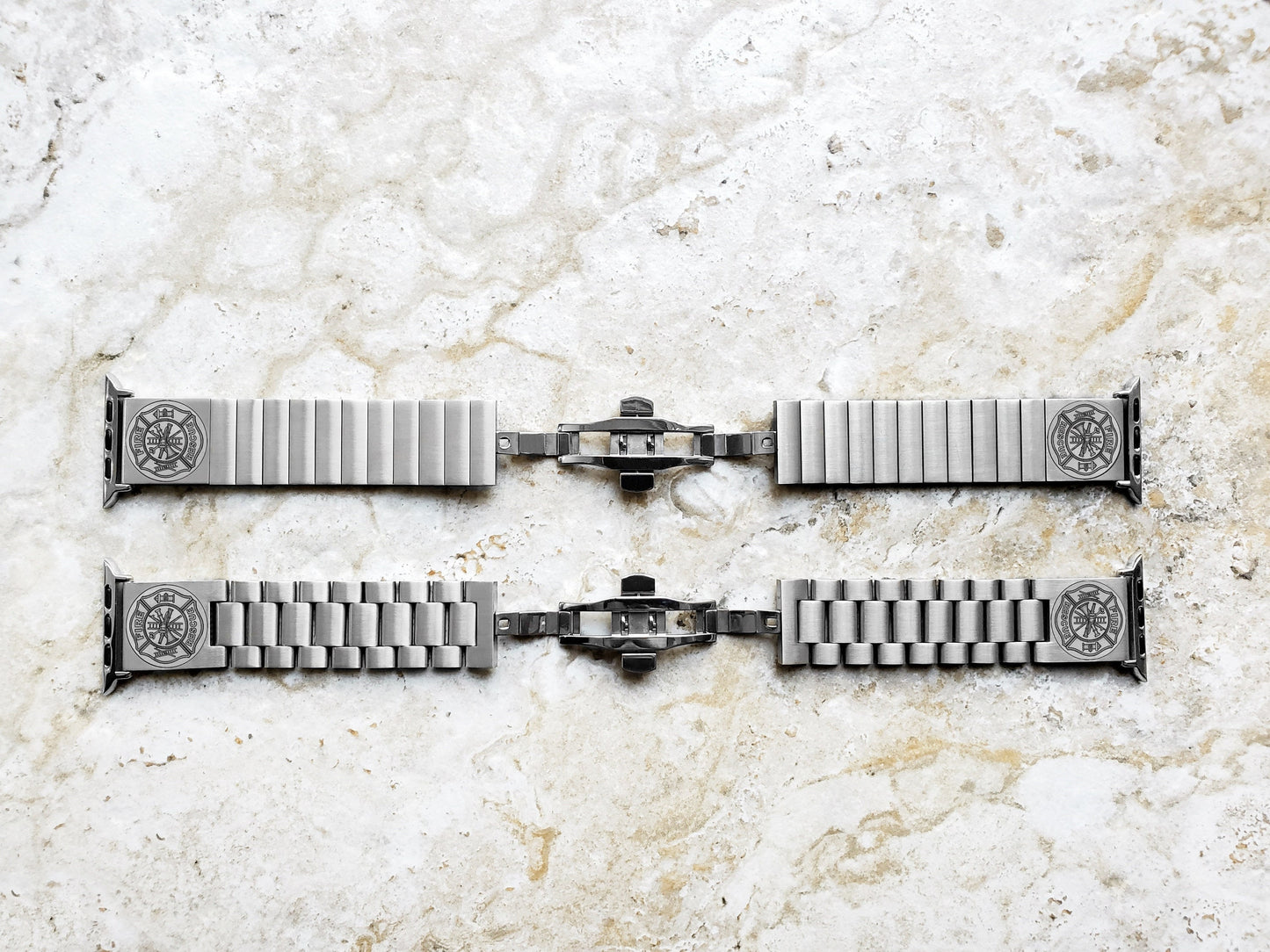 Engraved Watch Band Compatible with Apple iWatch Ultra 2 9 8 7 SE 6 5 4 3 2 1 Case 38mm 40mm 41mm 42mm 44mm 45mm 49mm St Steel Strap F1
