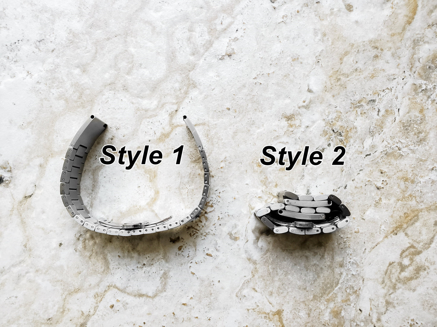 Engraved Watch Band for 22mm 24mm 25mm Lugs Traditional Casual Luxury and Smartwatches Silver Color Stainless Steel Bracelet Strap F1