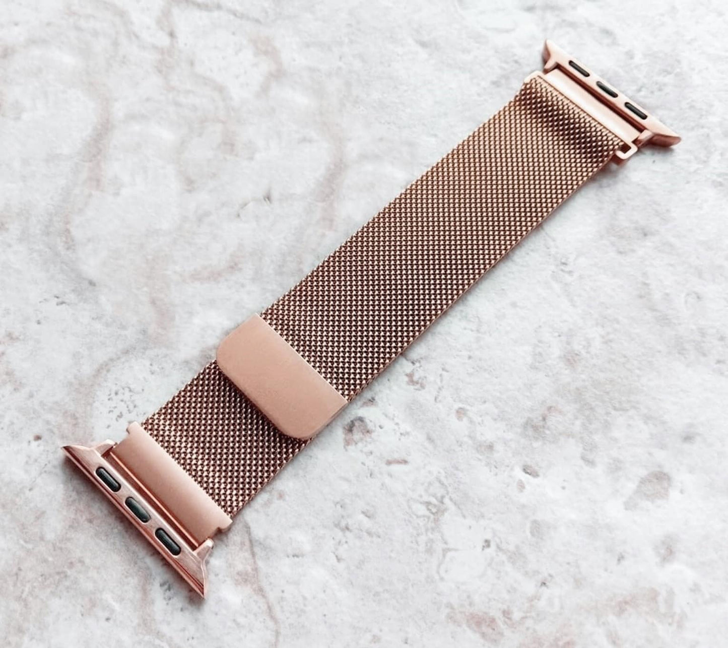 Apple Watch Rose Gold Color Band Kit Crystal Case Bezel Cover for Ultra 2 9 8 7 SE 6 5 4 3 2 1 49mm 45mm 44 42 41mm 40mm 38mm Strap Milanese