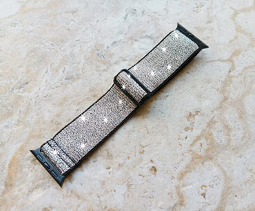 Apple Watch Sparkling Stretch Band for Ultra 2 9 8 7 SE 6 5 4 3 2 1 Series 49mm 45mm 44mm 42mm 41mm 40mm 38mm Adjustable Nylon Elastic Strap