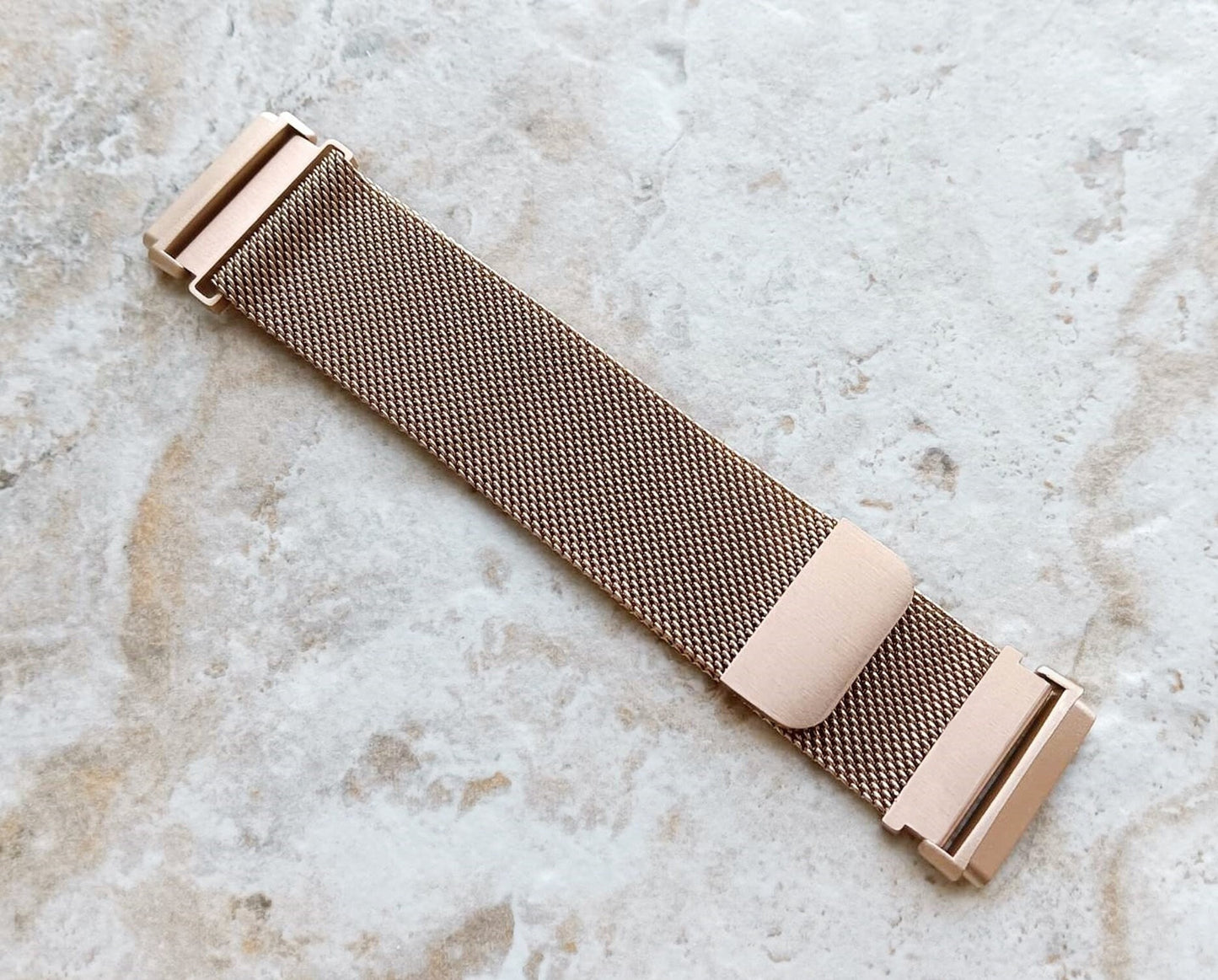 Fitbit Watch Rose Gold Color Band Set Crystal Bezel Bling Case Cover for Versa 2 3 4 Sense 1 2 Smartwatches Milanese Strap Protective Frame