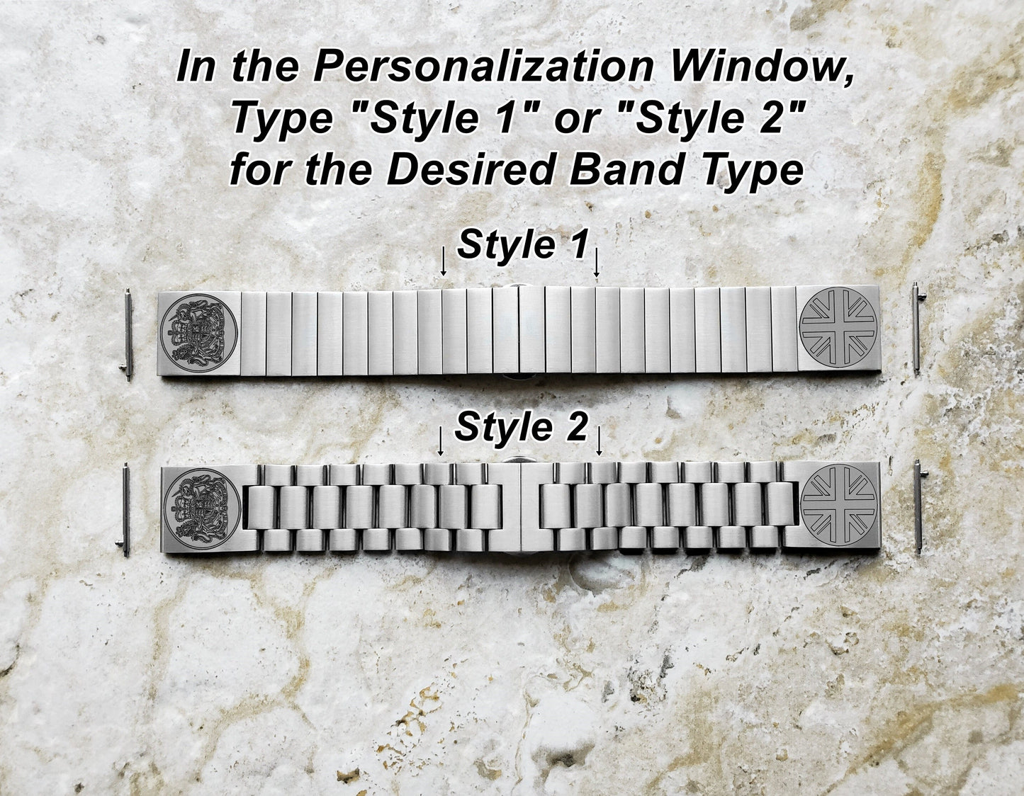 Samsung Watch Band Great Britain UK Symbols Compatible with Galaxy Watch 3 45mm 46mm Gear S3 Frontier Classic Engraved Strap UKS -B22