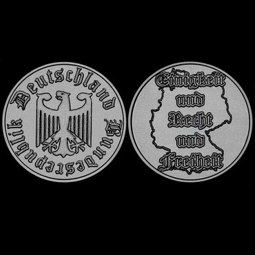 Samsung Watch Band Germany Deutschland Symbols for Galaxy Watch 3 45mm 46mm Gear S3 Frontier Classic Engraved Black St Steel Strap DES -B22