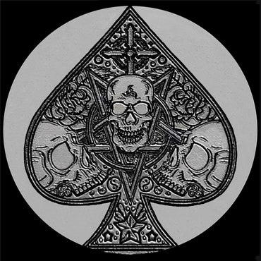 Samsung Watch Band Ace of Spades for Galaxy Watch 3 45mm 46mm Gear S3 Frontier Classic Engraved Black Stainless Steel Strap AS2 -B22