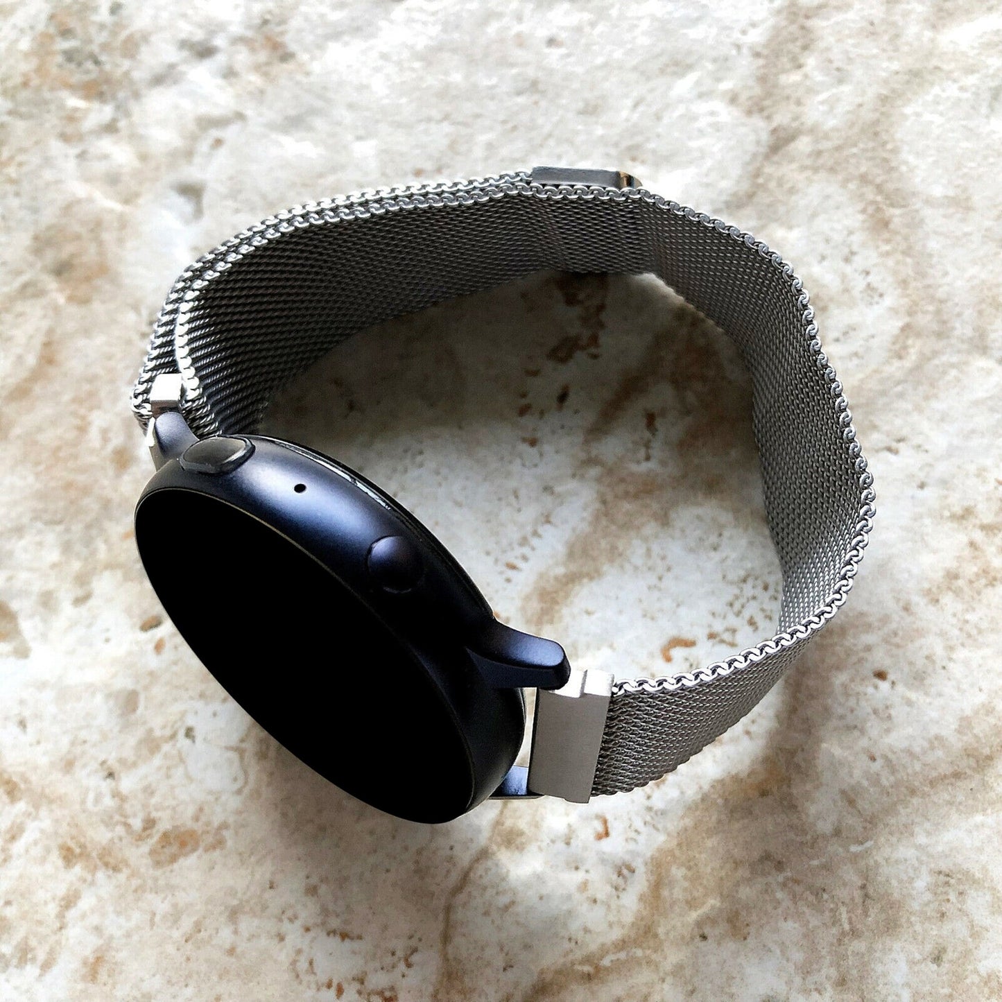 Google Pixel Watch 3 2 1 41mm Band Silver Color Stainless Steel Strap Adjustable Milanese Mesh Bracelet Fashion Accessory Jewelry B20-A