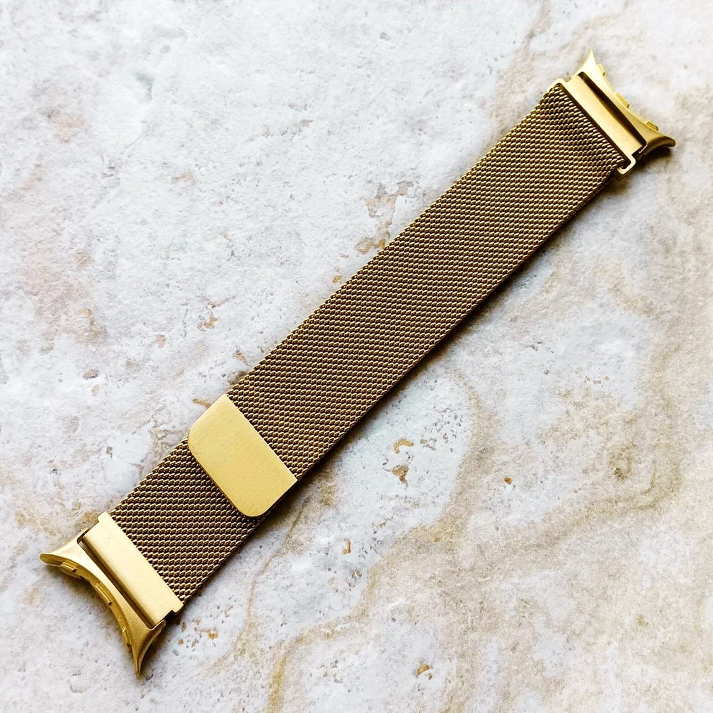 Google Pixel Watch 3 2 1 41mm Band Gold Color Stainless Steel Strap Adjustable Milanese Mesh Bracelet Fashion Accessory Tech Jewelry B20-A