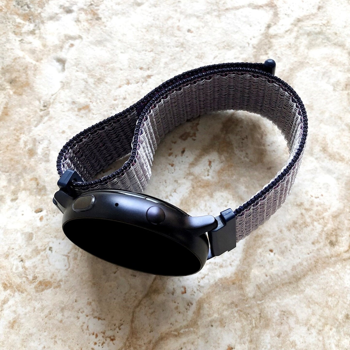 Google Pixel Watch 3 2 1 41mm Band Midnight Blue Nylon Adjustable Sports Hook and Loop Strap Bracelet Wristband Fashion Accessory Jewelry