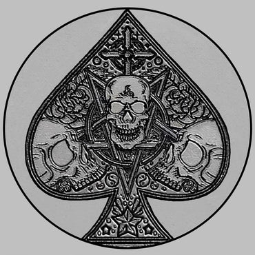 Apple Watch Band Ace of Spades for Ultra 2 9 8 7 SE 6 5 4 3 2 49mm 45mm 44mm 42mm 41mm 40mm 38mm Engraved Silver Stainless Steel Strap AS2