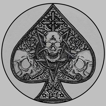 22mm 24mm 25mm Lugs Watch Band Ace of Spades for Traditional Casual Luxury and Smartwatches Engraved Silver Stainless Steel Strap AS2