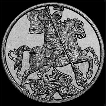 Apple Watch Band Saint George for Ultra 2 9 8 7 SE 6 5 4 3 2 1 Series 49mm 45mm 44mm 42mm 41mm 40mm 38mm Engraved Black St Steel Strap DK2