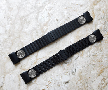 Garmin Watch Band Saint George for Fenix 7X Pro 6X Pro 5X Plus Descent Mk3i 51mm Mk2i Mk2 Mk1 Enduro 2 Engraved Black St Steel Strap DK2 A26