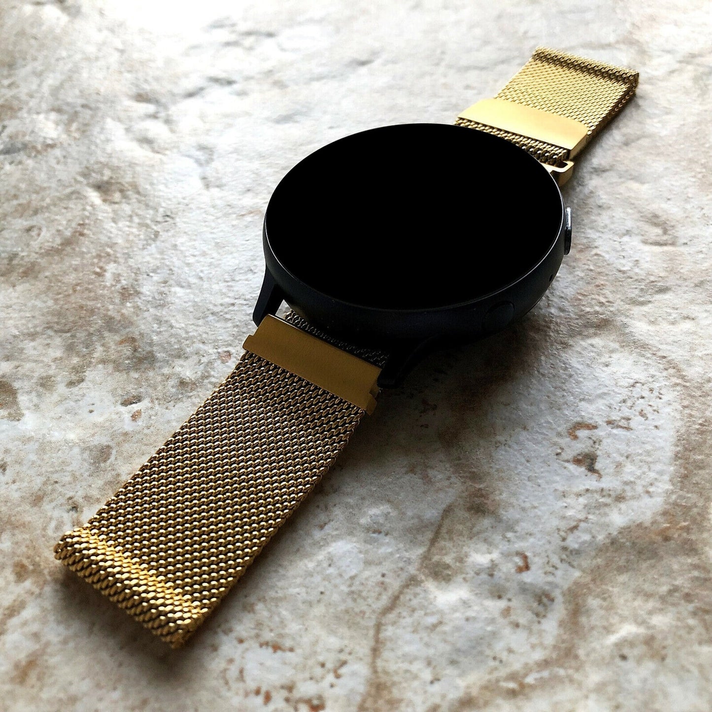 Google Pixel Watch 3 2 1 41mm Band Gold Color Stainless Steel Strap Adjustable Milanese Mesh Bracelet Fashion Accessory Tech Jewelry B20-A
