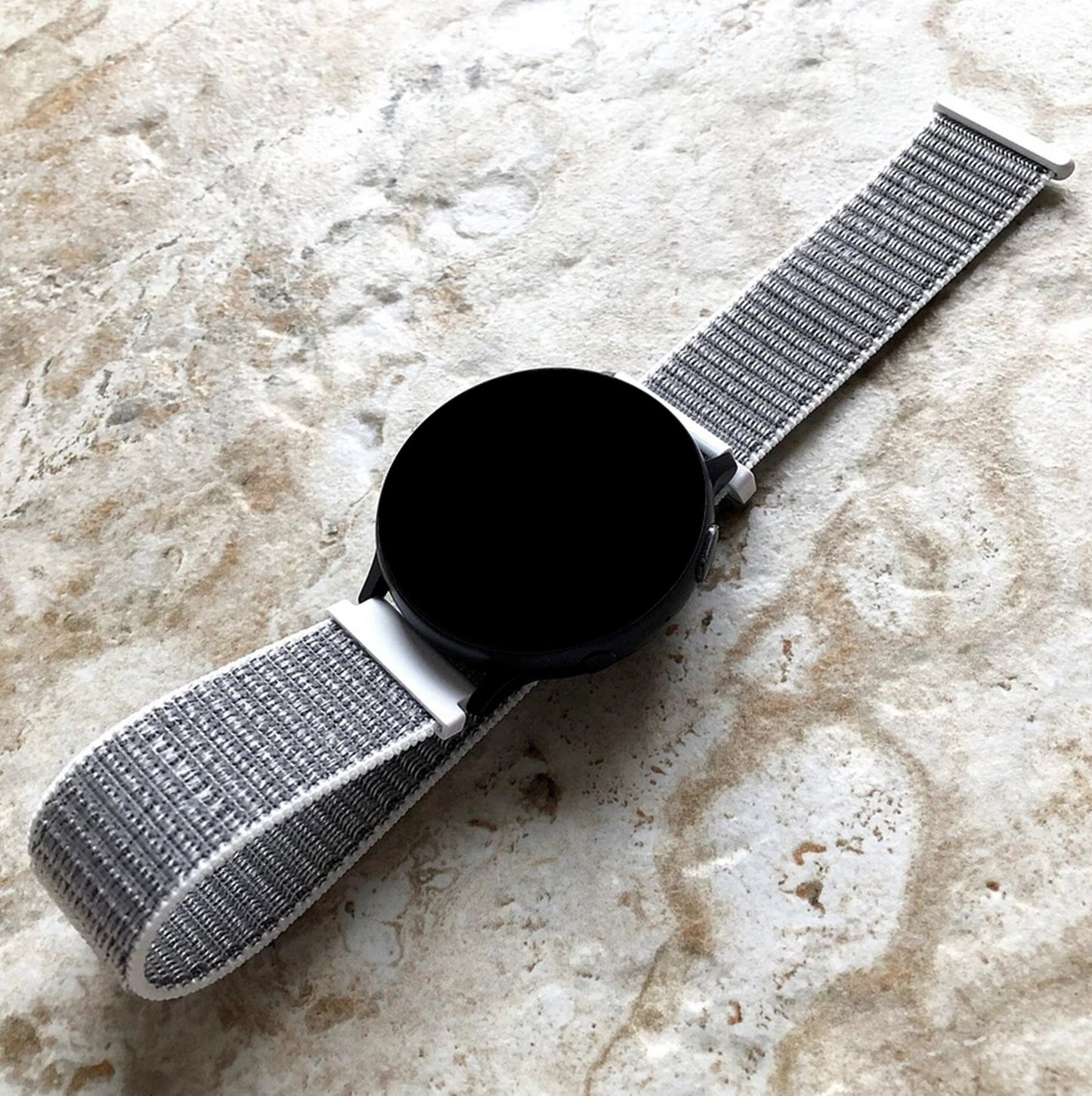 Google Pixel Watch 3 2 1 41mm Band Seashell Color Nylon Adjustable Sport Hook and Loop Strap Bracelet Wristband Fashion Accessory Jewelry