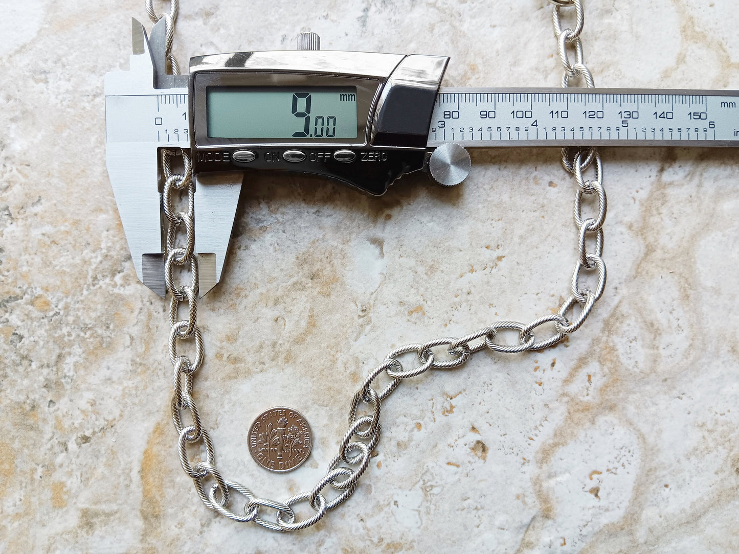 Fashion Wallet Chain Double Twisted Wire Silver Shiny Color Stainless Steel Unisex Customisable Tarnish Resistant Strong 20" Inches 51cm