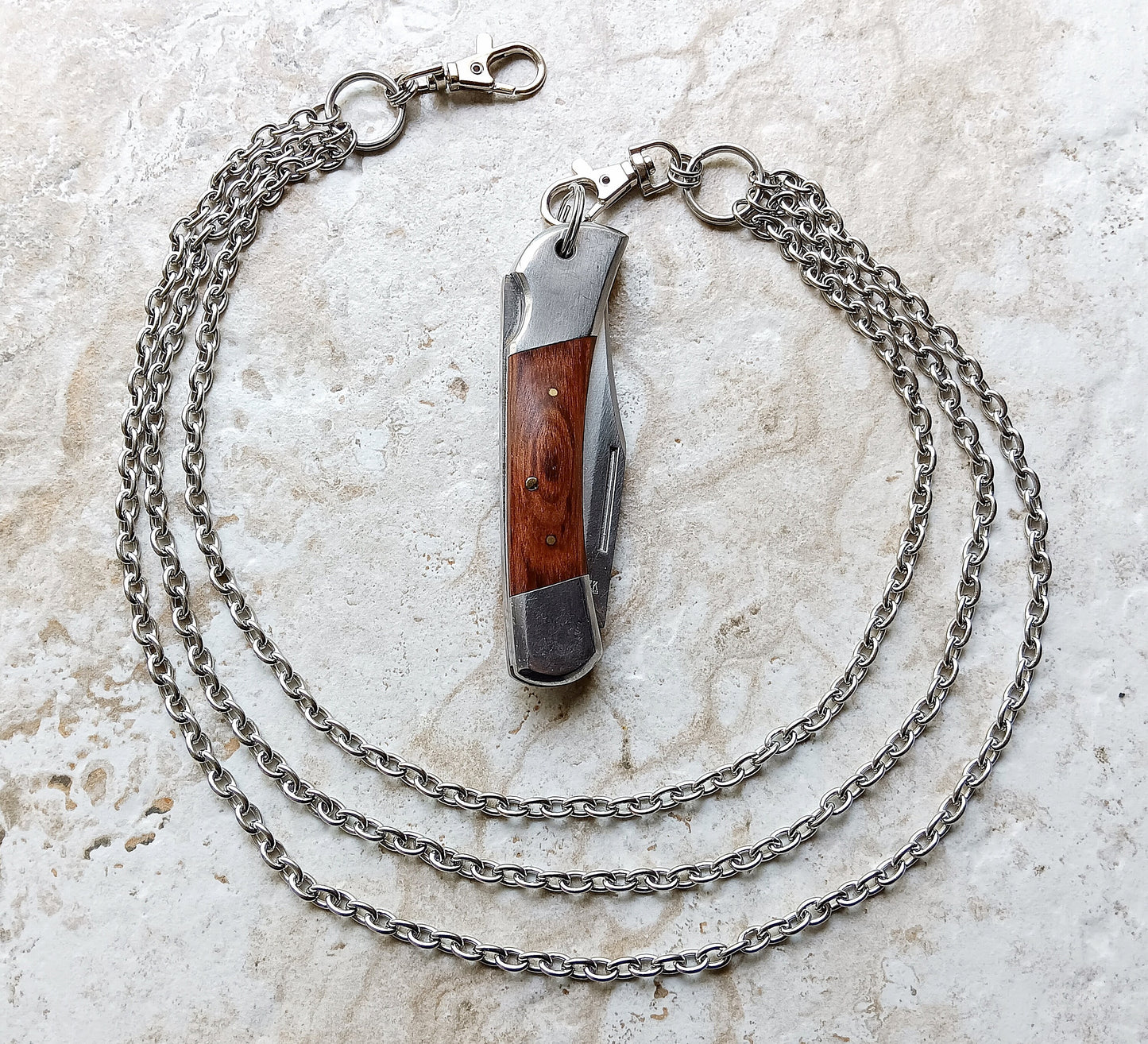 21" Inches 54cm Fashion Chain Wallet 6mm Triple Rolo Silver Shiny Color Stainless Steel Cable Unisex Customisable Tarnish Resistant Strong