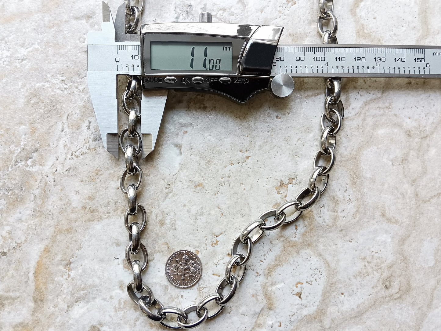 Fashion Wallet Chain Double Ellipse Silver Shiny Color Stainless Steel Oval Unisex Customisable Tarnish Resistant Strong 20" Inches 51cm