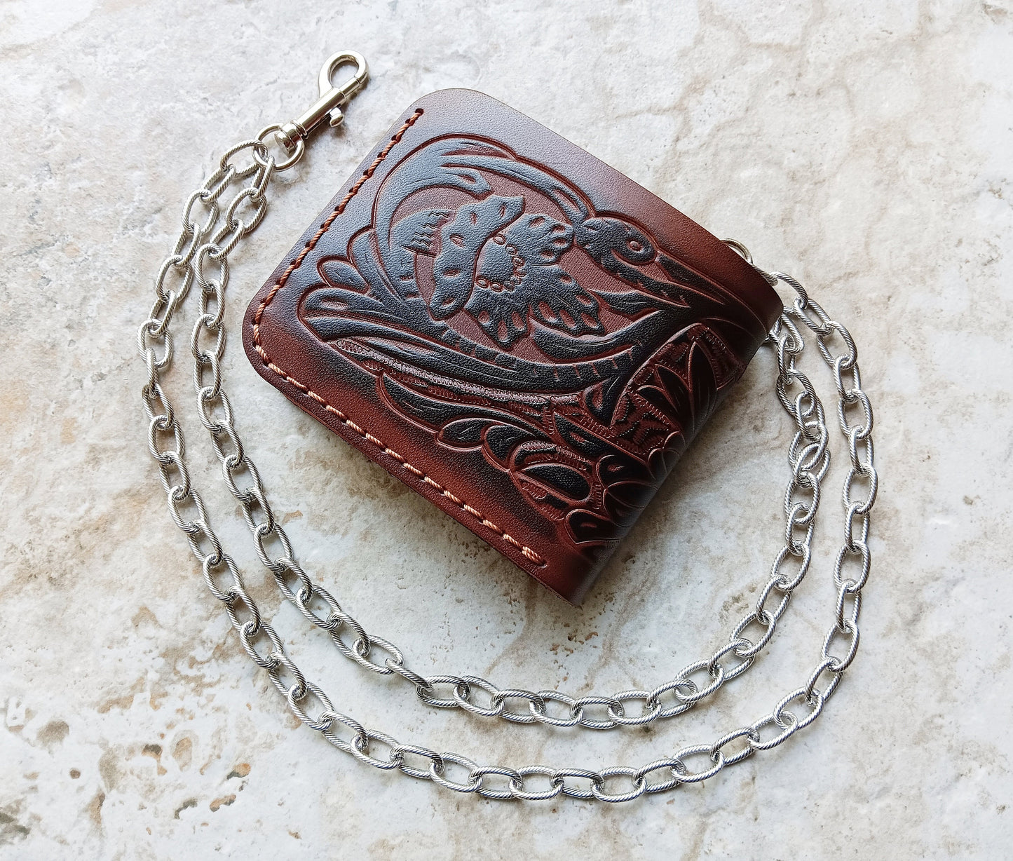 Fashion Wallet Chain Double Twisted Wire Silver Shiny Color Stainless Steel Unisex Customisable Tarnish Resistant Strong 20" Inches 51cm