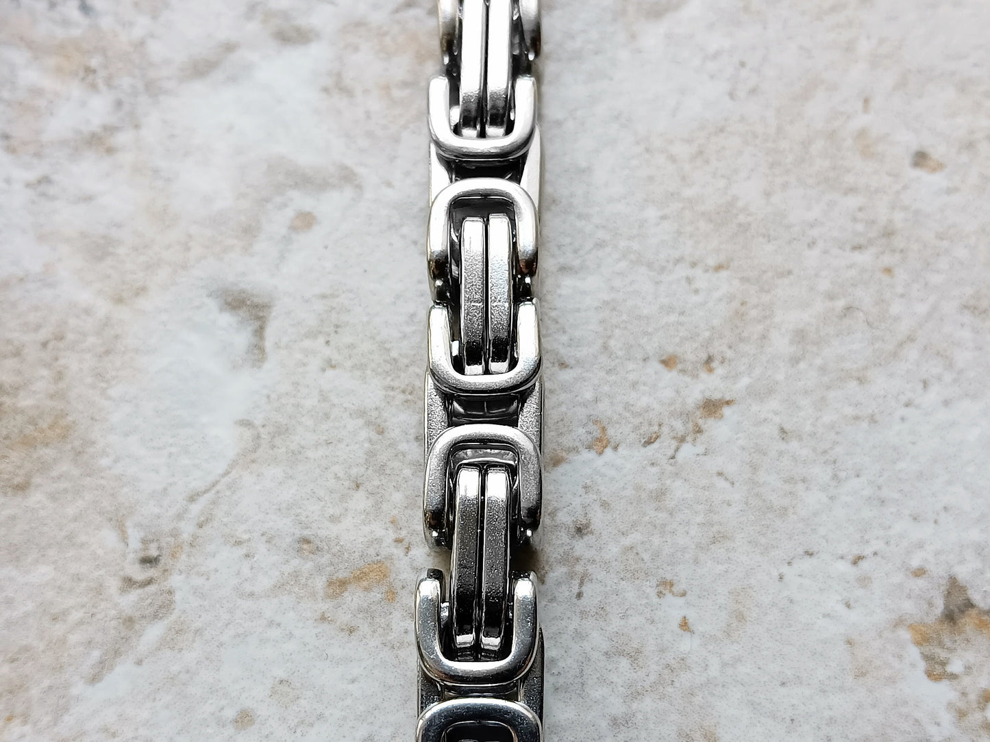 8mm Byzantine Silver Shiny Color Stainless Steel Necklace Bracelet Chain Unisex Customisable Size Strong Unique Jewelry Tarnish Resistant
