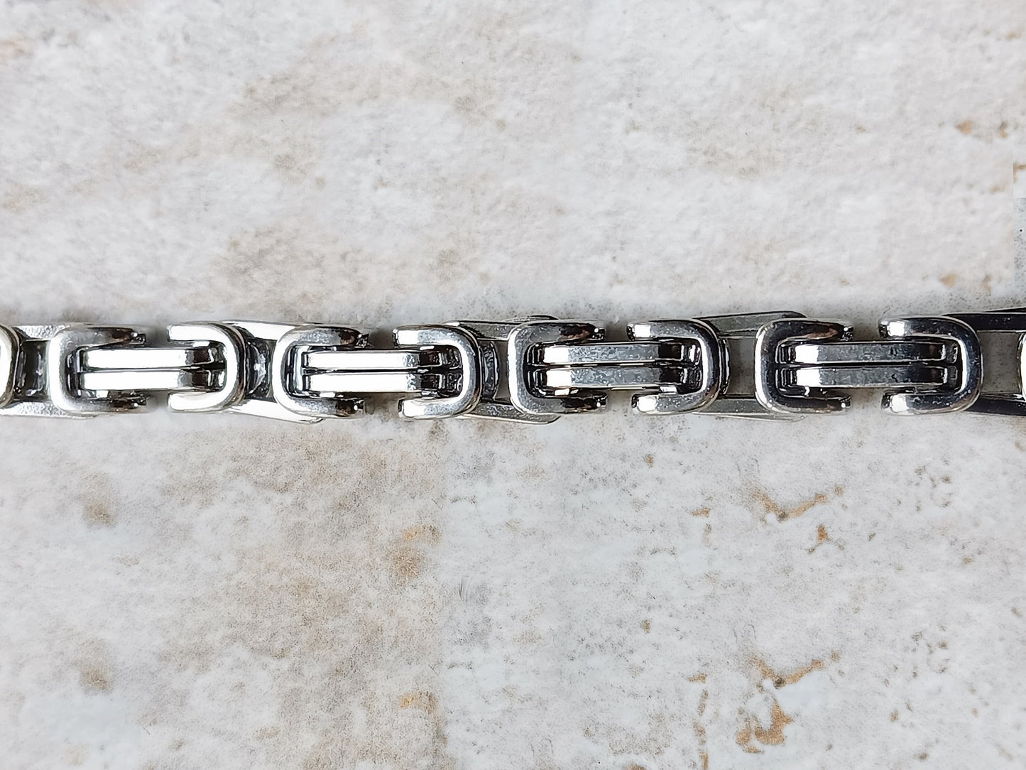 4mm Byzantine Silver Shiny Color Stainless Steel Necklace Bracelet Chain Unisex Customisable Size Unique Jewelry Tarnish Resistant Strong