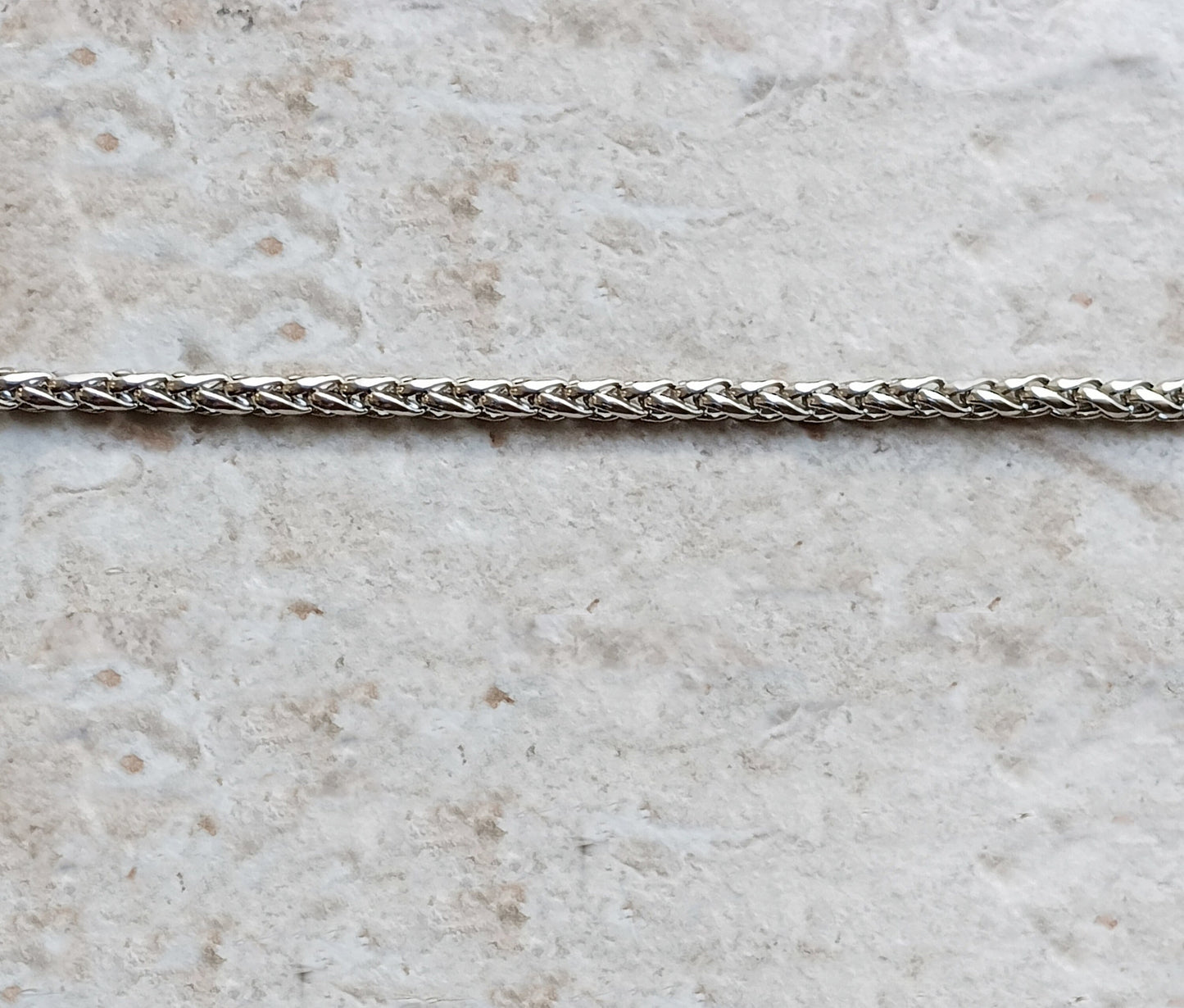 4mm Wheat Silver Shiny Color Stainless Steel Necklace Bracelet Chain Unisex Customisable Size Unique Jewelry Tarnish Resistant Strong