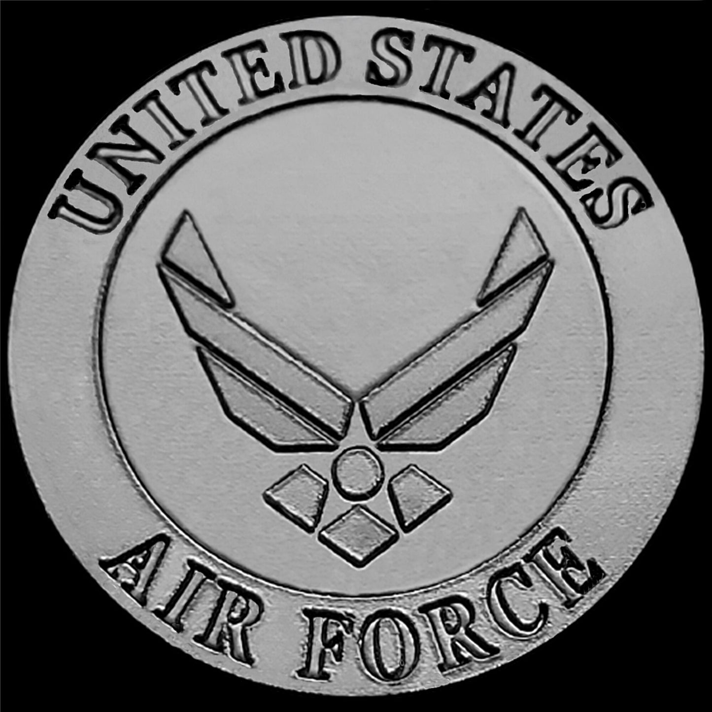 US Air Force Engraved Band Compatible with Samsung Galaxy Watch 3 45mm 46mm Gear S3 Frontier and Classic Black St Steel Strap AF3 -B22