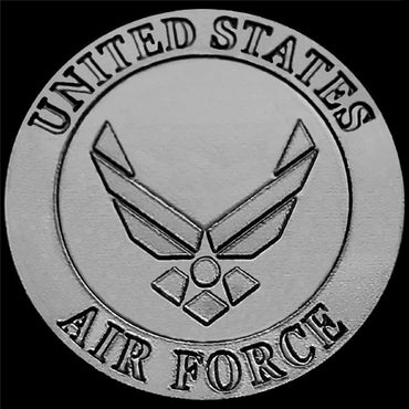 US Air Force Engraved Band Compatible with Samsung Galaxy Watch 3 45mm 46mm Gear S3 Frontier and Classic Black St Steel Strap AF3 -B22