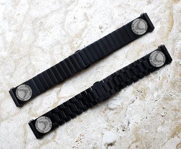 US Air Force Engraved Watch Band Compatible with Fitbit Versa Lite 2 3 4 and Sense 1 2 Smartwatches Black Stainless Steel Bracelet Strap AF3