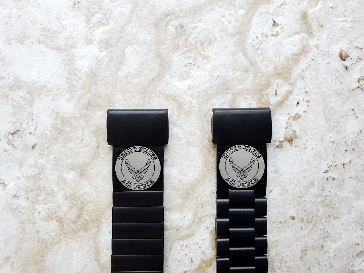 US Air Force Engraved Band for Garmin Fenix 7X Pro 6X Pro 5X Plus Fenix 3 Descent Mk3i 51mm Mk2i Mk2 Mk1 Enduro 2 Black St Steel AF3 A26
