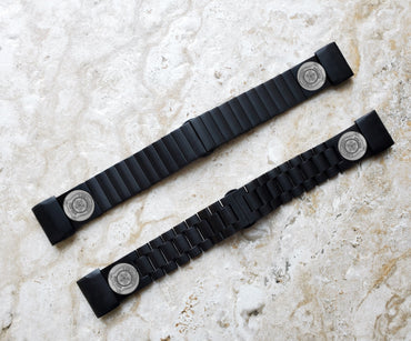 Police Badge Engraved Band for Garmin Fenix 7X Pro 6X Pro 5X Plus Fenix 3 Descent Mk3i 51mm Mk2i Mk2 Mk1 and Enduro 2 Black Strap PB4 A26