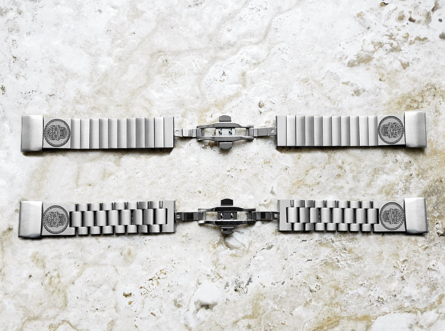 Engraved Watch Band Compatible with Garmin epix Pro 51mm Foretrex 601 701 Quatix 3 6X 7X D2 Tactix 7 Instinct 2X Solar StSteel Strap SS2 A26