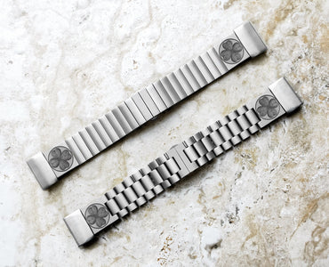 Four Leaf Clover Engraved Watch Band for Garmin epix Pro 51mm Foretrex 601 701 Quatix 3 6X 7X D2 Tactix 7 Instinct 2X St Steel Strap SR1 A26