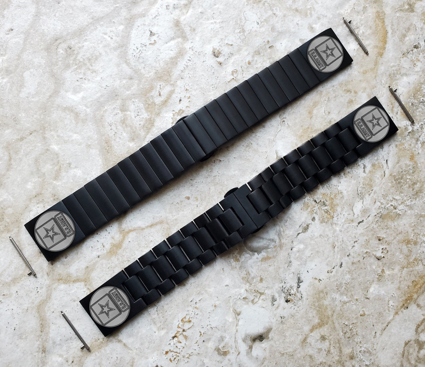 US Army Engraved Watch Band for Garmin Forerunner 745 265 255 Venu 3 2 Vivoactive 4 Darth Vader First Avenger Black St Steel Strap US1 -B22
