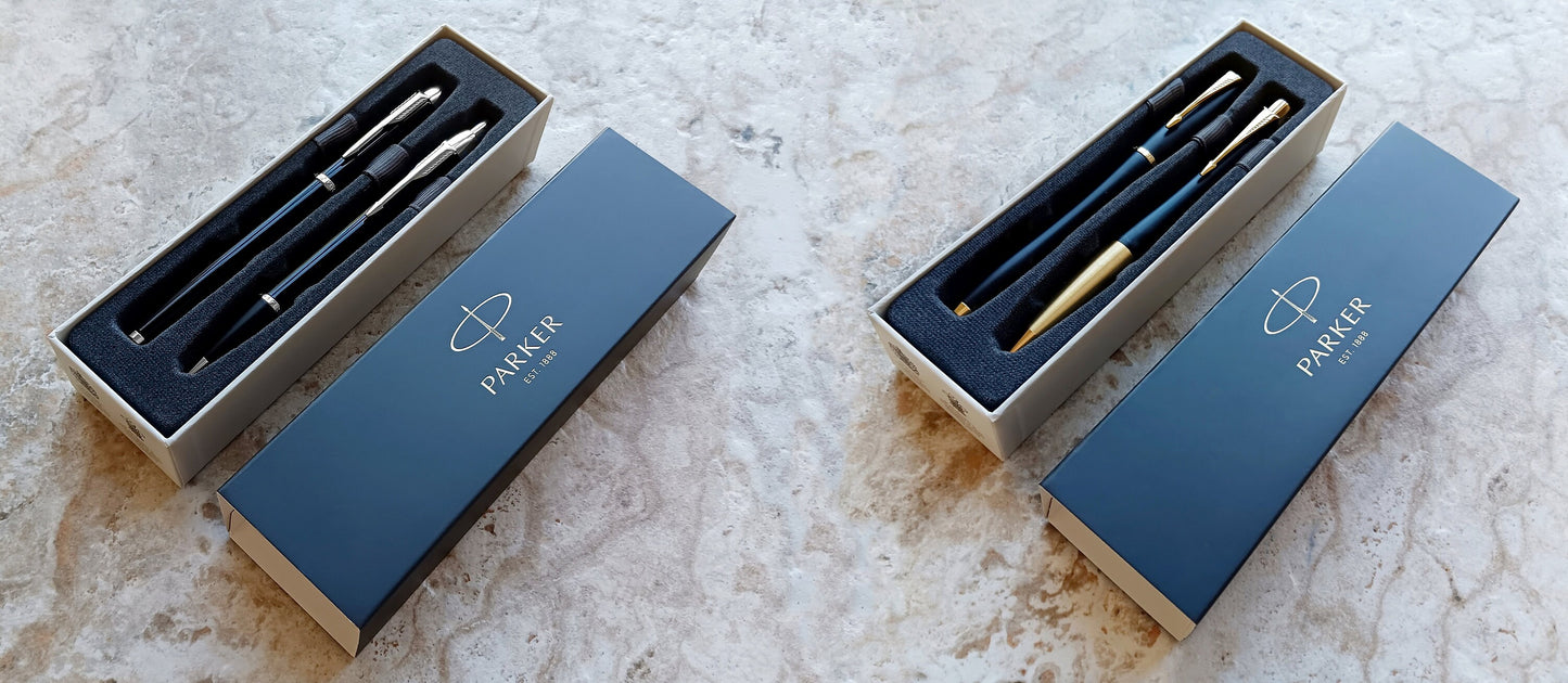 Custom Personalized Engraved Black with Chrome or Gold Trim Finish Luxury IM Urban Ballpoint Rollerball Parker Pens with Box Great Gift Idea