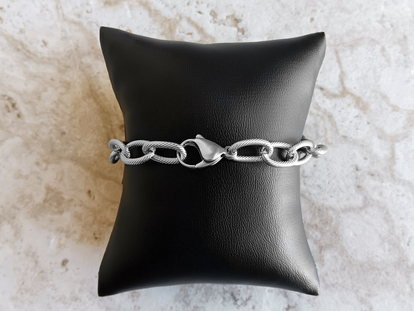 Medical ID Name Alert Bracelet Custom Personalized Engraved Twisted Wire Stainless Steel Band Strap Tarnish Resistant Jewelry Great Gift