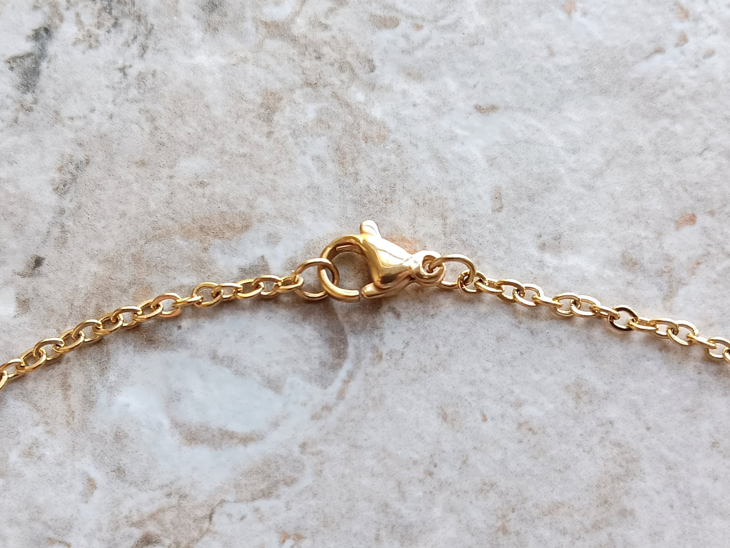 2mm Gold Shiny Color Stainless Steel Rolo Chains Necklace Unisex Customisable Size Elegant Fine Jewelry Tarnish Resistant