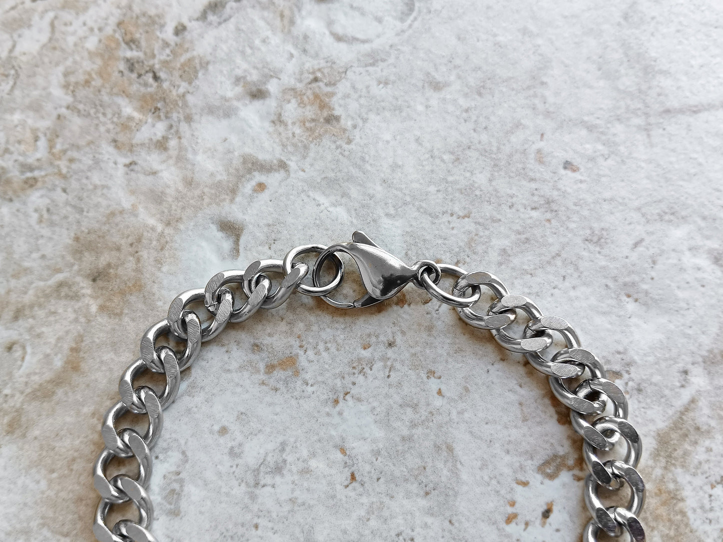 Medical ID Name Alert Bracelet Custom Personalized Engraved 8mm Cuban Stainless Steel Band Strap Tarnish Resistant Jewelry Great Gift