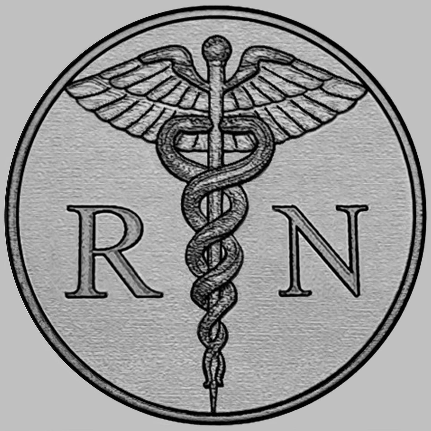 Apple Watch Band Registered Nurse Caduceus Medical Symbol for Ultra 2 49mm 9 8 Series 41mm 45mm Silver St Steel Tooled Strap Bracelet RN1
