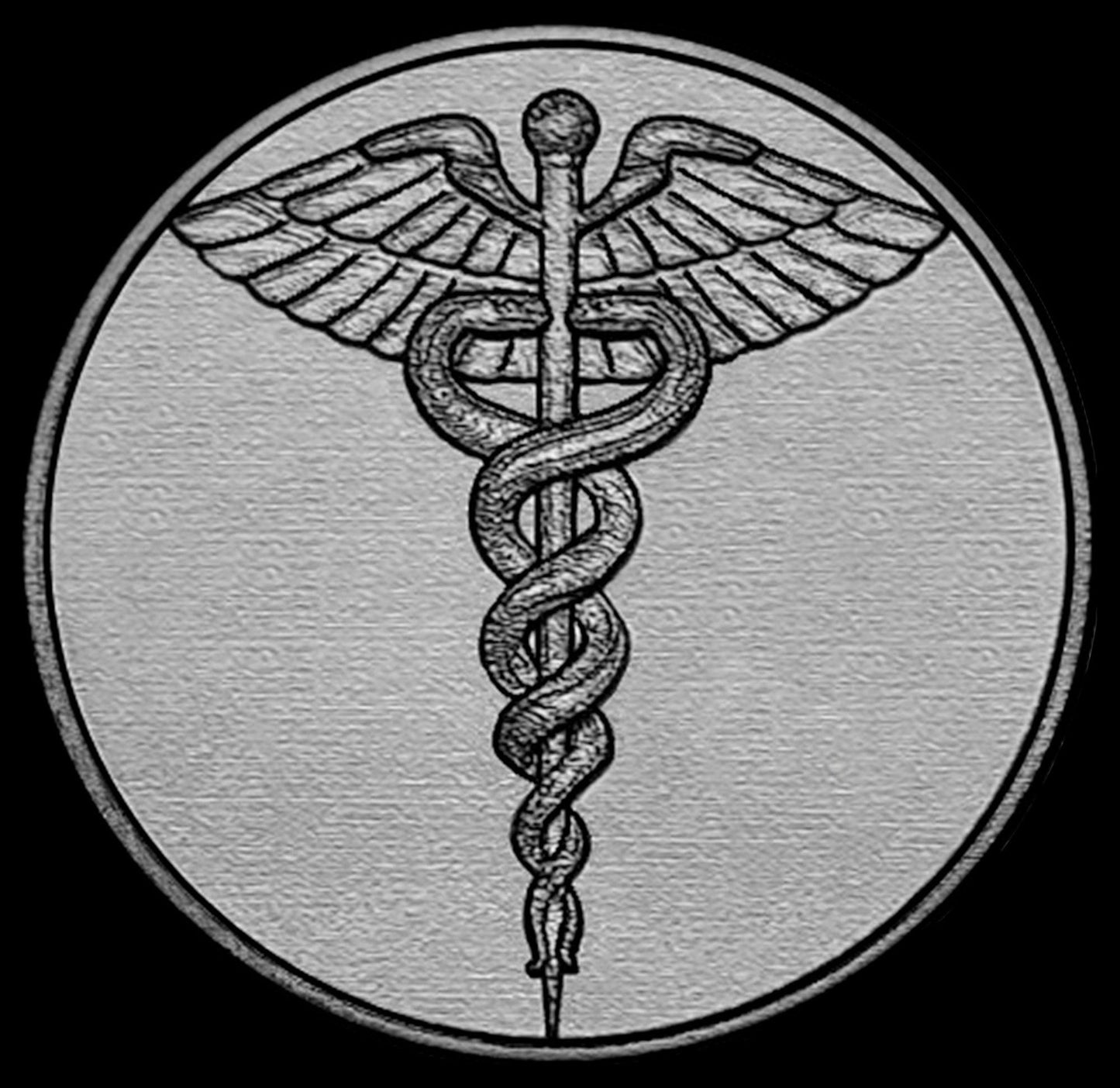 Samsung Engraved Caduceus Symbol Band for Watch 7 6 5 4 Classic Watch 3 Active2 40mm 41 42 43 44 45 46mm 47mm St Steel Black Strap MS1 -A20