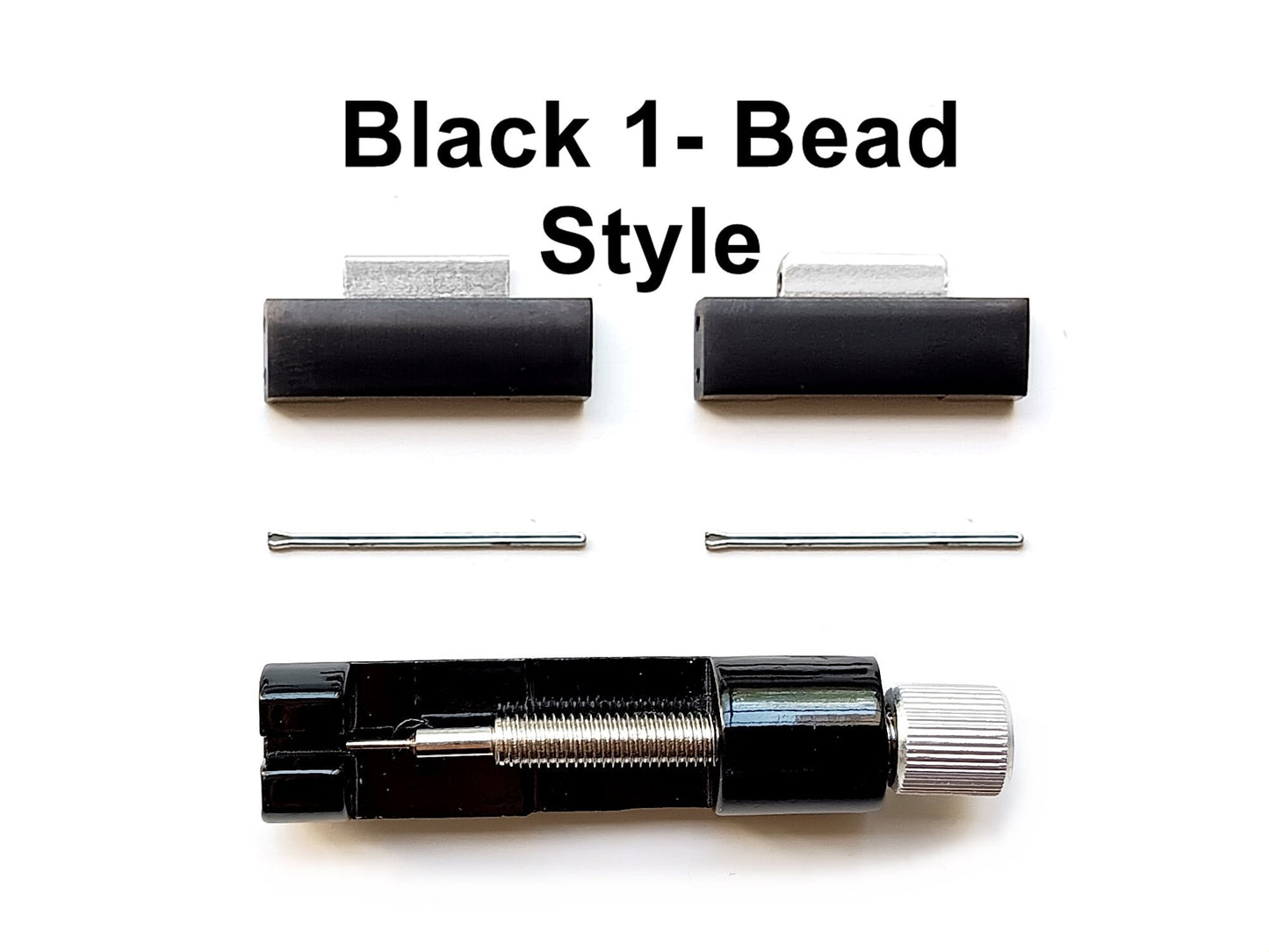 22mm 2 Links for Watch Bands Straps Stainless Steel 1 Bead 3 Bead Style Replacement with Pins Silver Black Color Link Removal Install Tool
