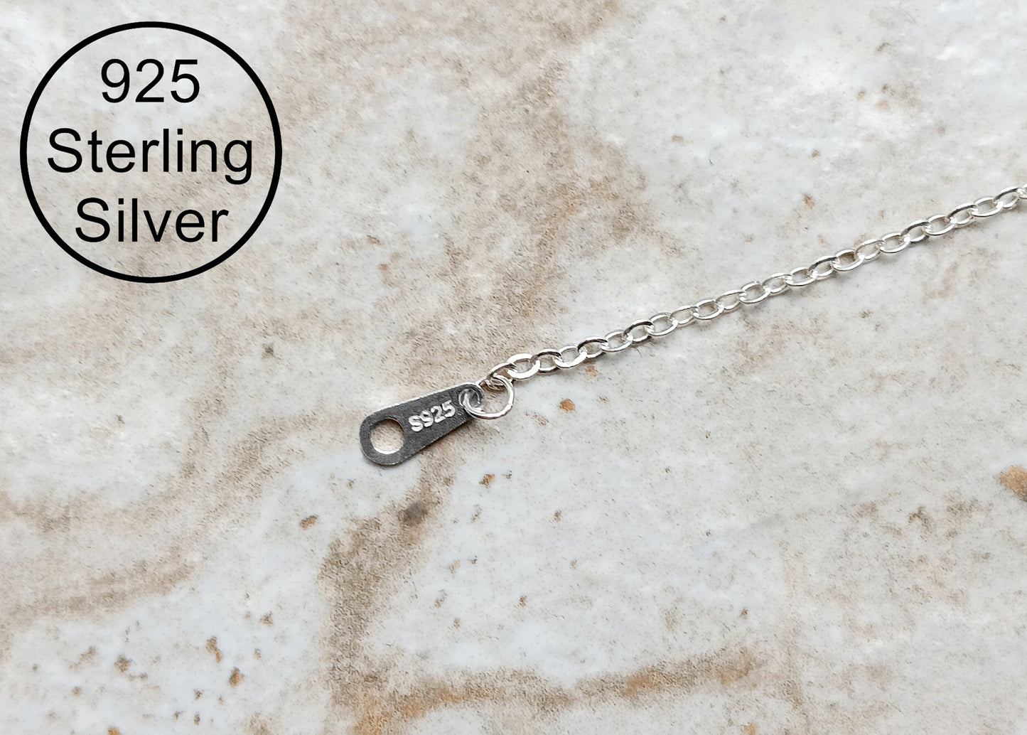 925 Sterling Silver Chain Extender 2.22" Inches 5.7cm for Necklaces Bracelets Anklets Jewelry Adjustment Extension with Lobster Clasp