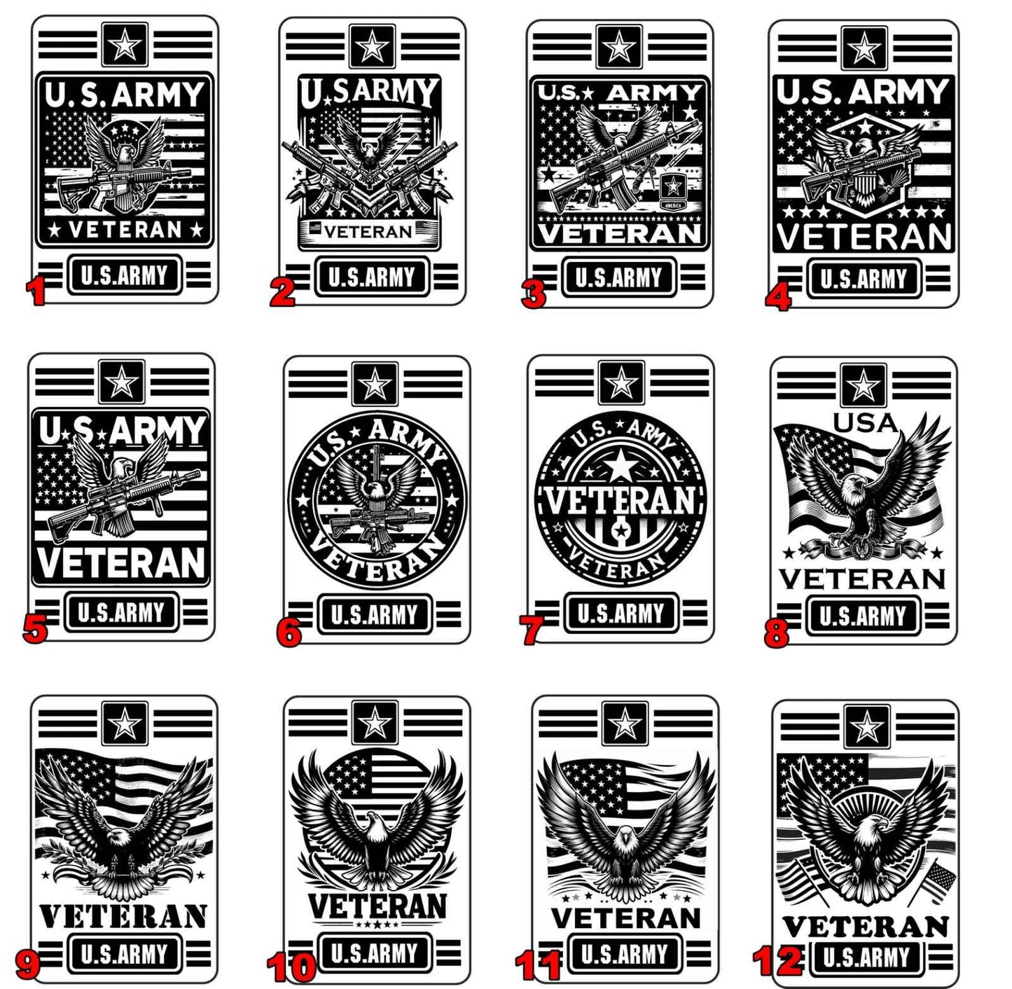 Different Designs to Choose from Variation Menu