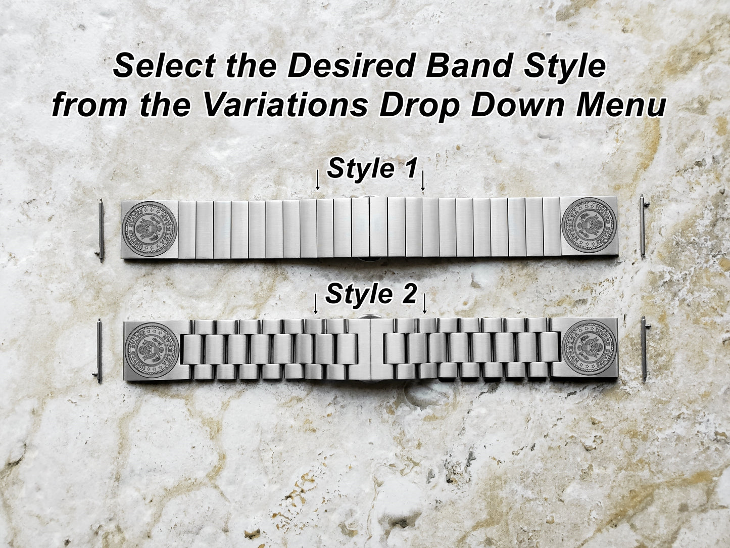 US Veteran Engraved Watch Band Compatible with Samsung Galaxy Watch 3 45mm 46mm Gear S3 Frontier and Classic Stainless Steel Bracelet Strap V3 -B22