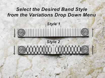 Anchor Engraved Watch Band Compatible with Samsung Galaxy Watch 3 45mm 46mm Gear S3 Frontier and Classic Stainless Steel Bracelet Strap AN1 -B22