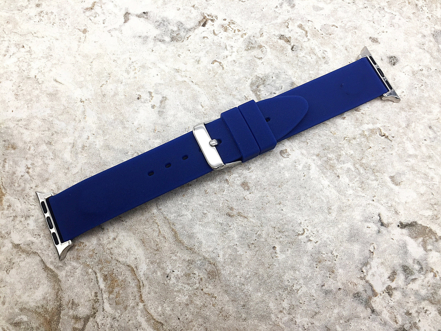Apple iWatch Soft Rubber Band for All Series 38mm 40mm 41mm 42mm 44mm 45mm 49mm Smooth Waterproof Strap Highly Resistance AABB