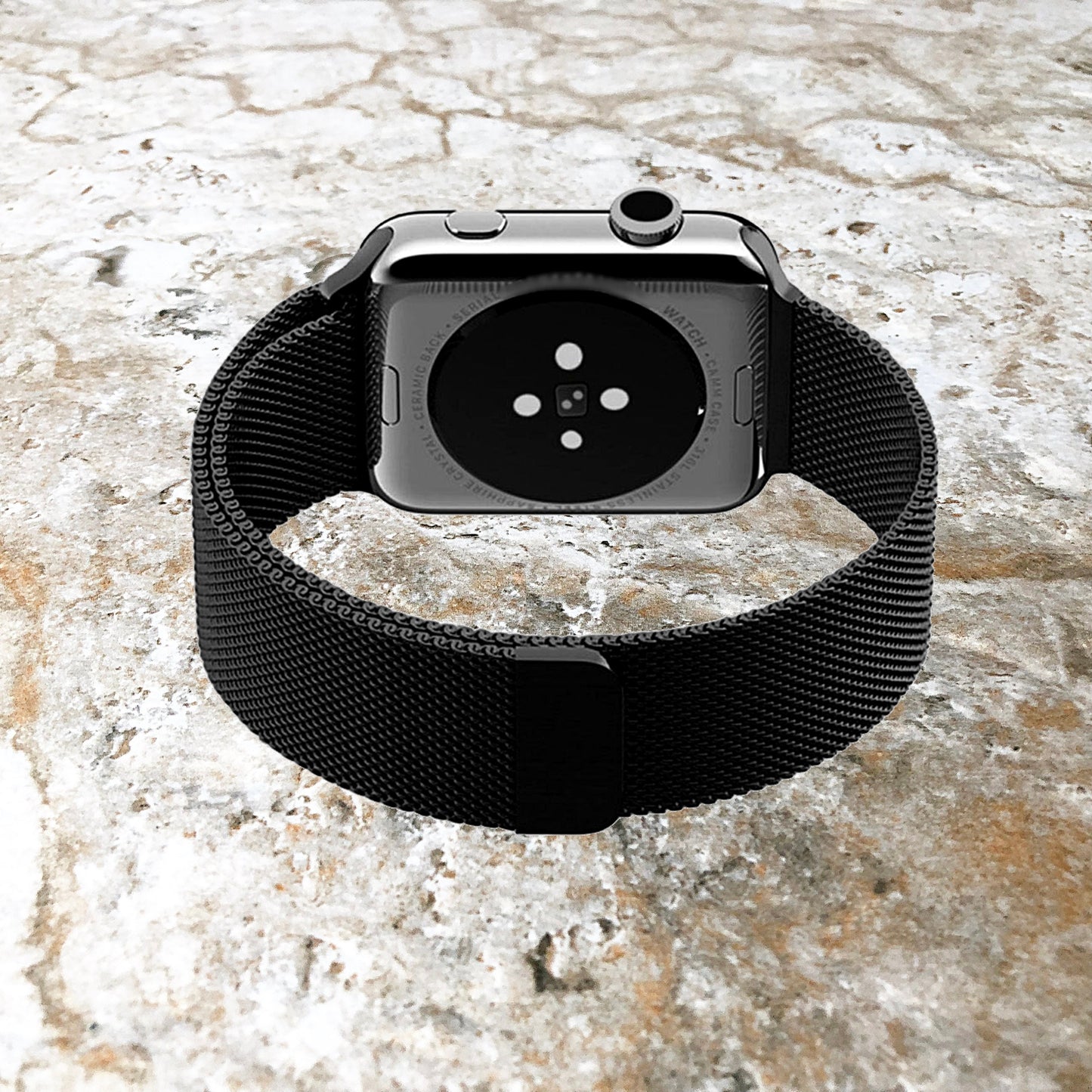 Apple Watch Black Band Set Crystal Bezel Bling Case Cover for Ultra 2 9 8 7 SE 6 5 4 3 2 1 49mm 45mm 44mm 42mm 41mm 40mm 38mm Milanese Strap