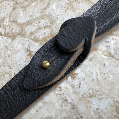 Apple Watch Ultra 2 and 9 8 Series Black Distressed Leather Band Bracelet for iWatch 41mm 45mm 49mm Case Handmade Strap Gold Stainless Steel
