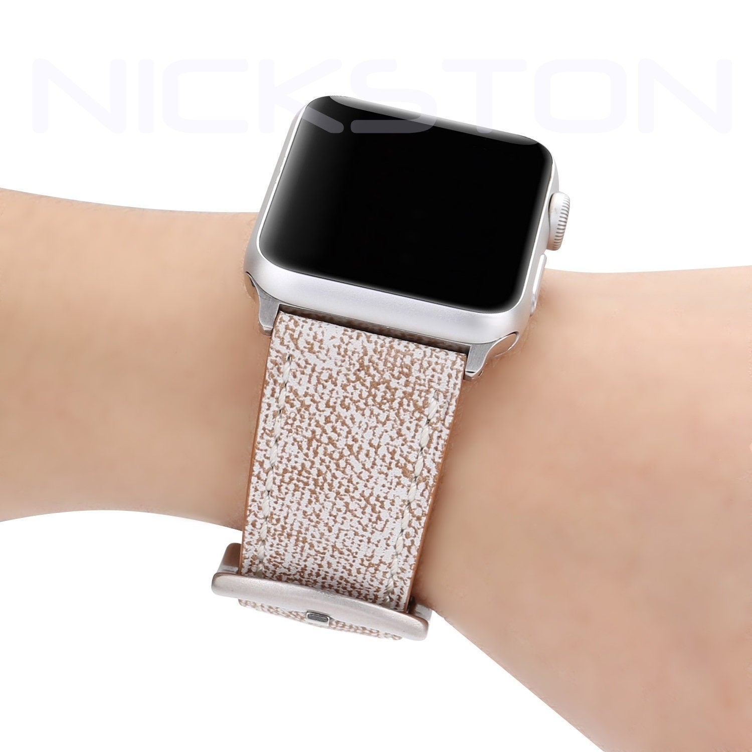 Apple AP-JW1 Highly Resistance for iWatch 38mm 40mm 41mm 42mm 44mm 45mm 49mm All Series Bracelet Coated Soft Leather Jeans Band Straps
